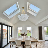 Lustre Boule Verre Suspendu Moderne Grappe Luminaire pour Salon