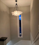 Lustre Boule Verre Suspendu Moderne Grappe Luminaire pour Salon