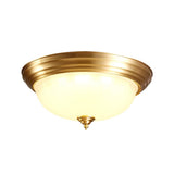 Plafonnier Salon Bol en Verre 40 cm