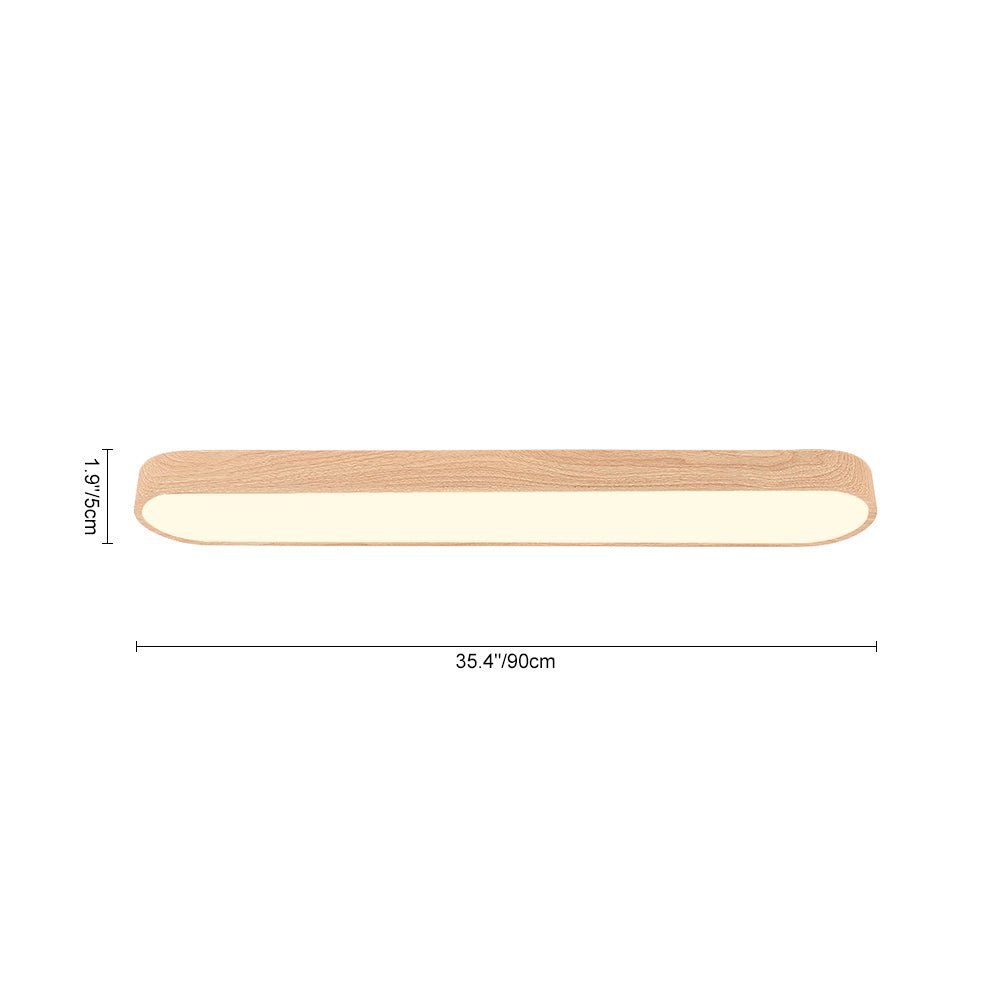 Plafonnier LED Moderne Long Ovale pour Salon