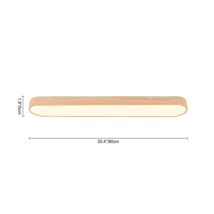 Plafonnier LED Moderne Long Ovale pour Salon