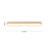 Plafonnier LED Moderne Long Ovale pour Salon