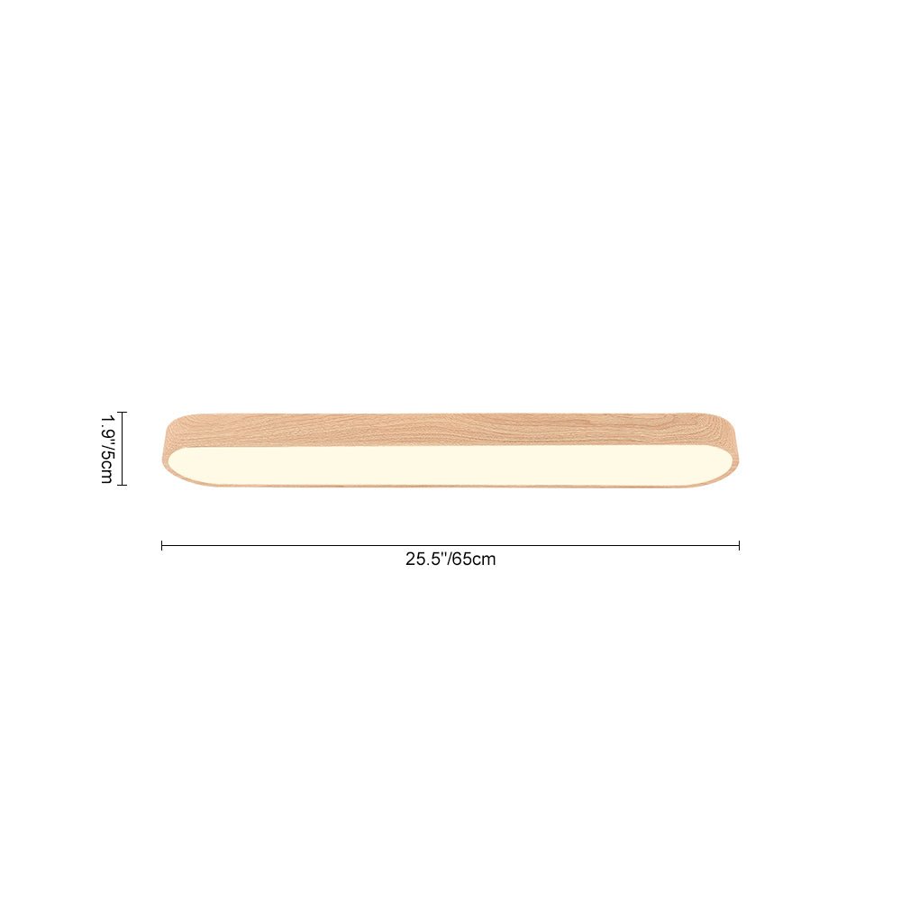 Plafonnier LED Moderne Long Ovale pour Salon