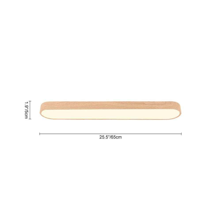 Plafonnier LED Moderne Long Ovale pour Salon
