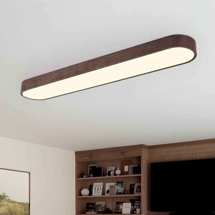 Plafonnier LED Moderne Long Ovale pour Salon