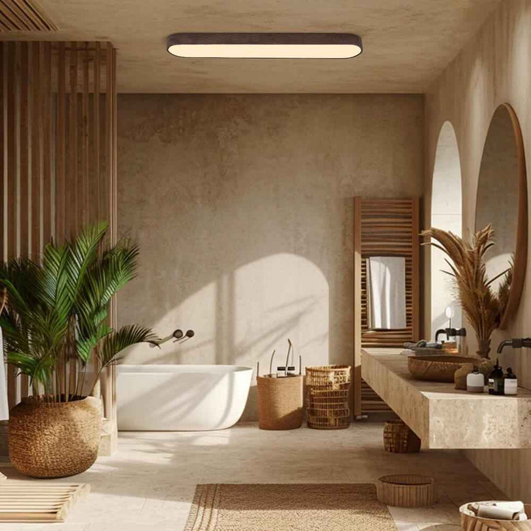 Plafonnier LED Moderne Long Ovale pour Salon