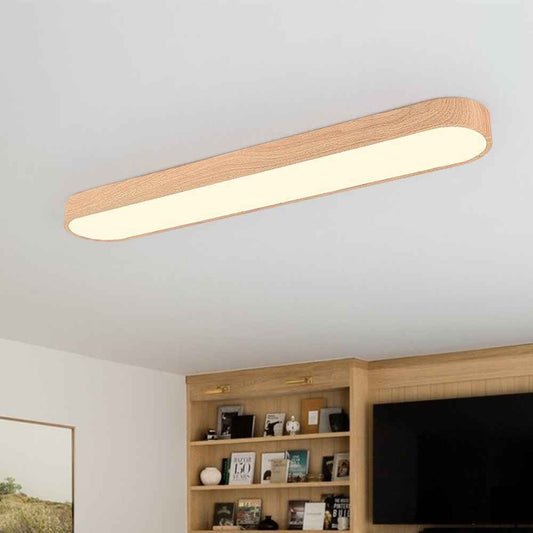 Plafonnier LED Moderne Long Ovale pour Salon