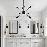 Lustre Salon Spoutnik en Laiton 70 cm