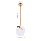 Suspension Salle à Manger Globe en Verre 30 cm