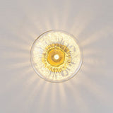 Plafonnier Verre Moderne Ovale Water pour Salle de Bain