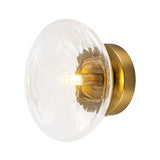 Plafonnier Verre Moderne Ovale Water pour Salle de Bain