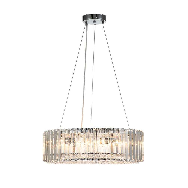 Lustre Cristal Moderne Rond pour Salon