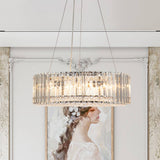 Lustre Cristal Moderne Rond pour Salon