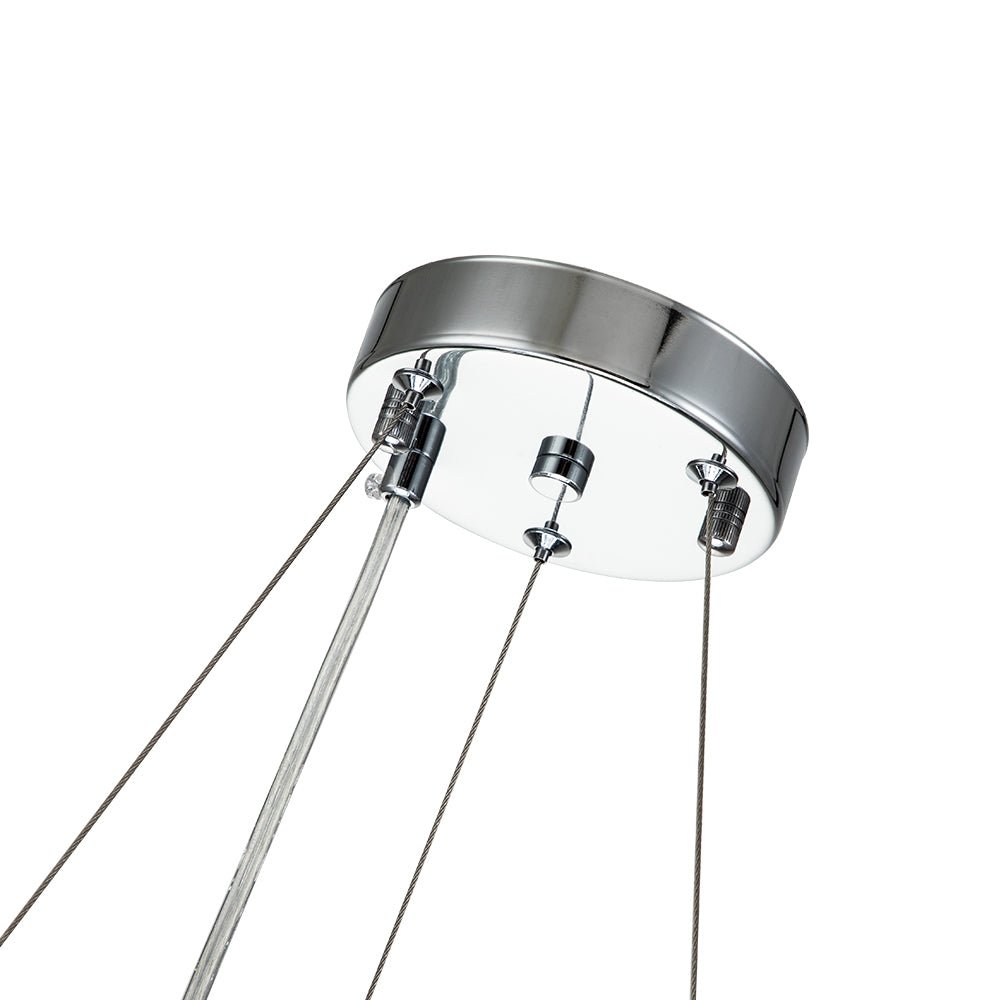 Lustre Cristal Moderne Rond pour Salon