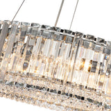 Lustre Cristal Moderne Rond pour Salon