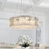 Lustre Cristal Moderne Rond pour Salon