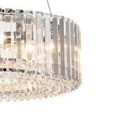 Lustre Cristal Moderne Rond pour Salon