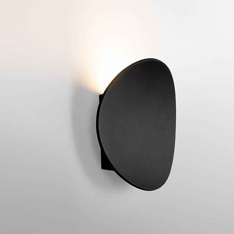 Applique Extérieure Moderne Rond Applique Murale avec Solar Forme