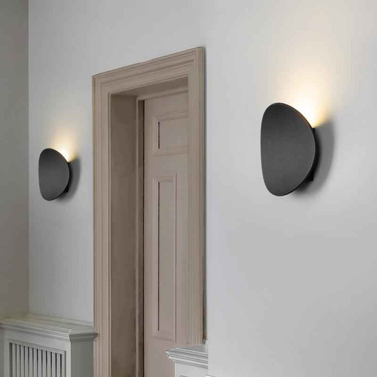Applique Extérieure Moderne Rond Applique Murale avec Solar Forme