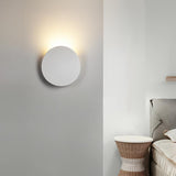 Applique Extérieure Moderne Rond Applique Murale avec Solar Forme