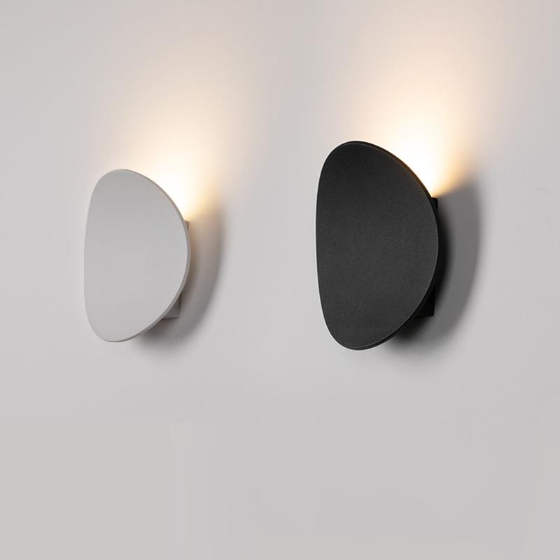 Applique Extérieure Moderne Rond Applique Murale avec Solar Forme