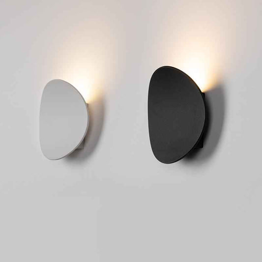 Applique Extérieure Moderne Rond Applique Murale avec Solar Forme