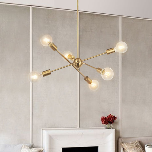 Lustre Moderne Six Luminaires Sputnik