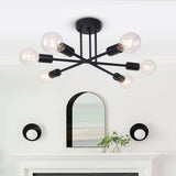 Plafonnier Moderne Six Luminaires Sputnik Sphère Semi-Encastré Luminaire