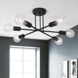 Plafonnier Moderne Six Luminaires Sputnik Sphère Semi-Encastré Luminaire