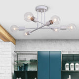 Plafonnier Moderne Six Luminaires Sputnik Sphère Semi-Encastré Luminaire