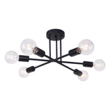 Plafonnier Moderne Six Luminaires Sputnik Sphère Semi-Encastré Luminaire