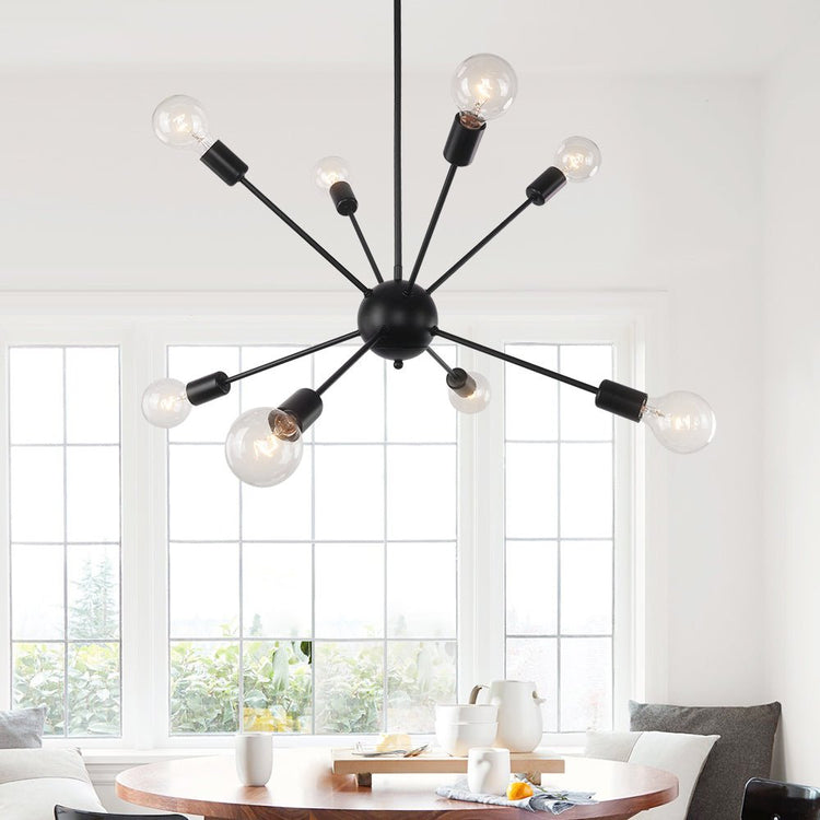 Lustre Salon Spoutnik en Laiton 70 cm