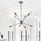 Lustre Salon Spoutnik en Laiton 70 cm