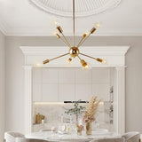 Lustre Salon Spoutnik en Laiton 70 cm