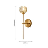 Applique Murale Chambre en Cristal 11 cm