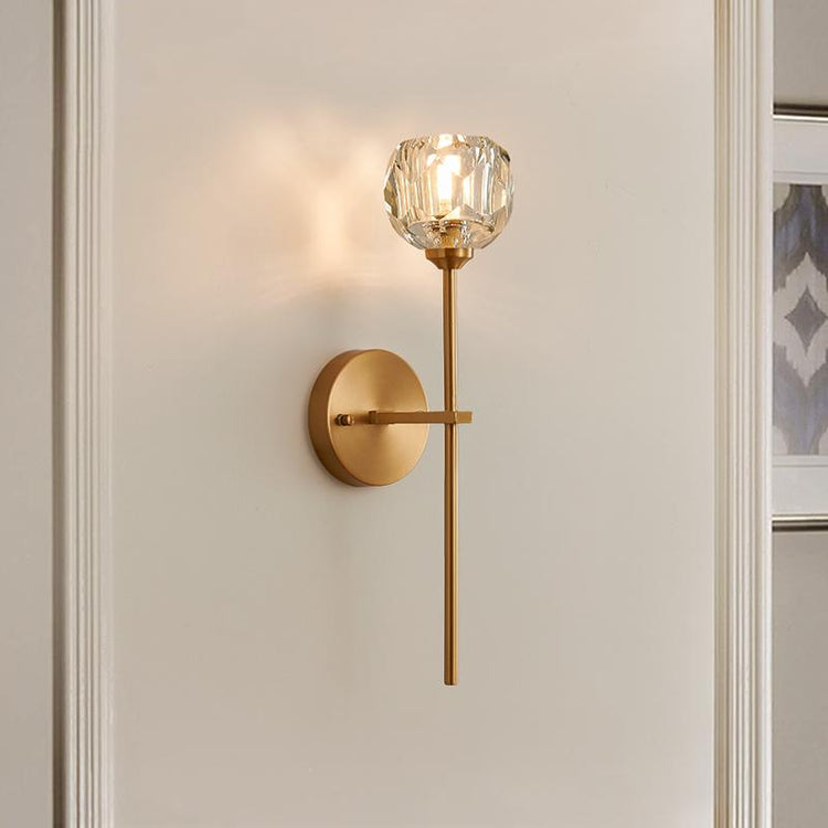 Applique Murale Chambre en Cristal 11 cm