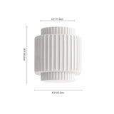 Applique Murale Chambre en Céramique Crème