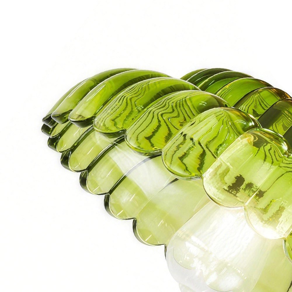 Plafonnier Nordique Verre Lotus Dôme pour Cuisine