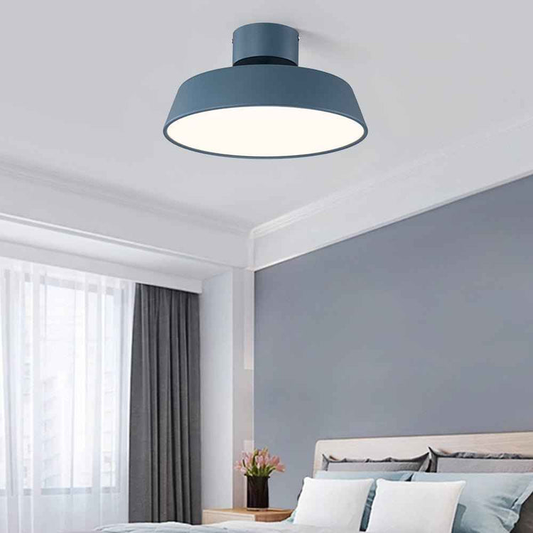 Plafonnier LED Nordique Semi-Encastré Luminaire pour Salle de Bain