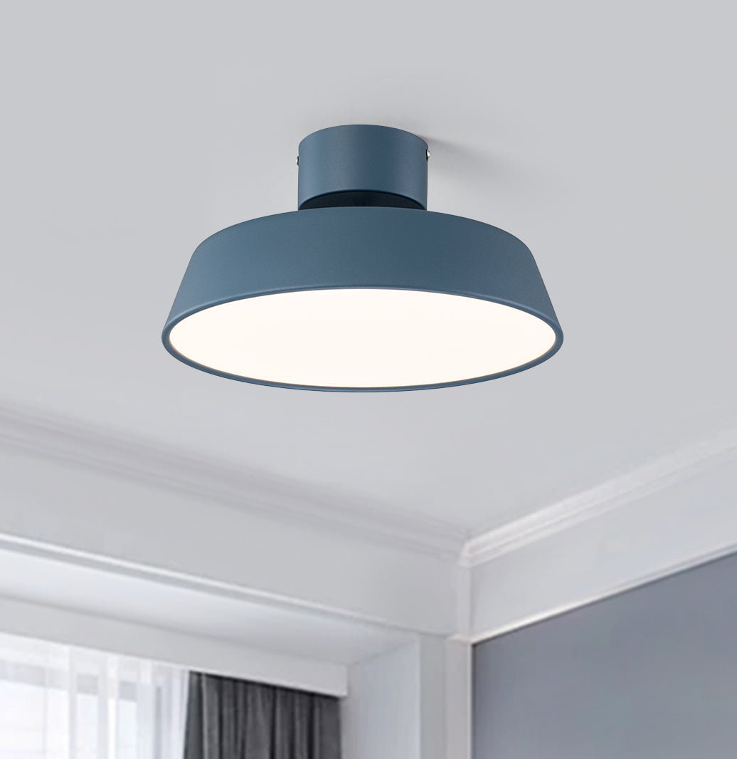 Plafonnier LED Nordique Semi-Encastré Luminaire pour Salle de Bain