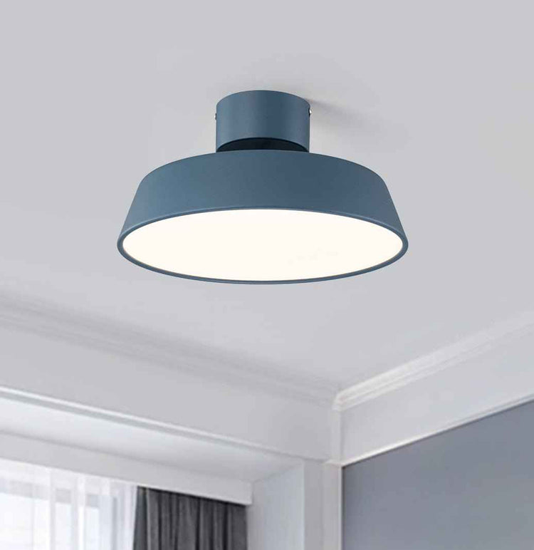 Plafonnier LED Nordique Semi-Encastré Luminaire pour Salle de Bain