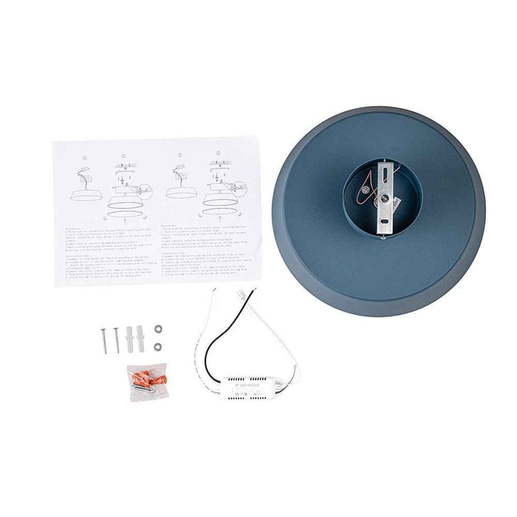 Plafonnier LED Nordique Semi-Encastré Luminaire pour Salle de Bain