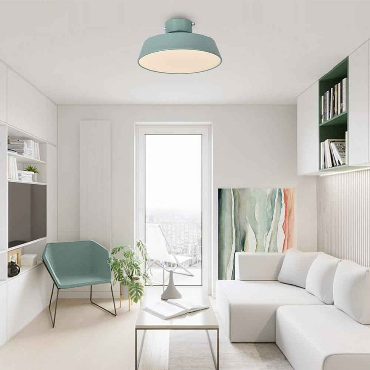 Plafonnier LED Nordique Semi-Encastré Luminaire pour Salle de Bain