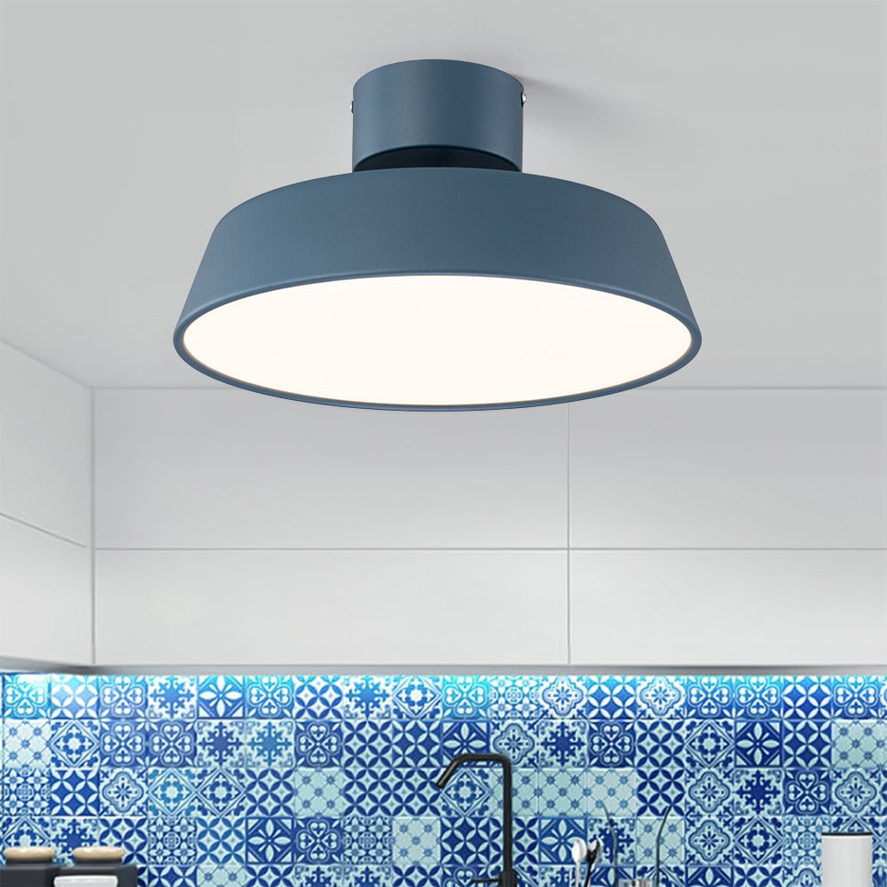 Plafonnier LED Nordique Semi-Encastré Luminaire pour Salle de Bain