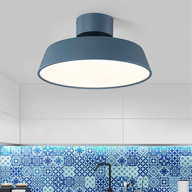 Plafonnier LED Nordique Semi-Encastré Luminaire pour Salle de Bain