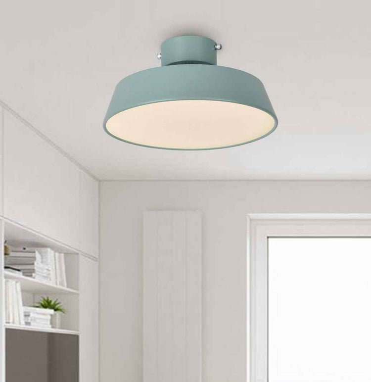 Plafonnier LED Nordique Semi-Encastré Luminaire pour Salle de Bain