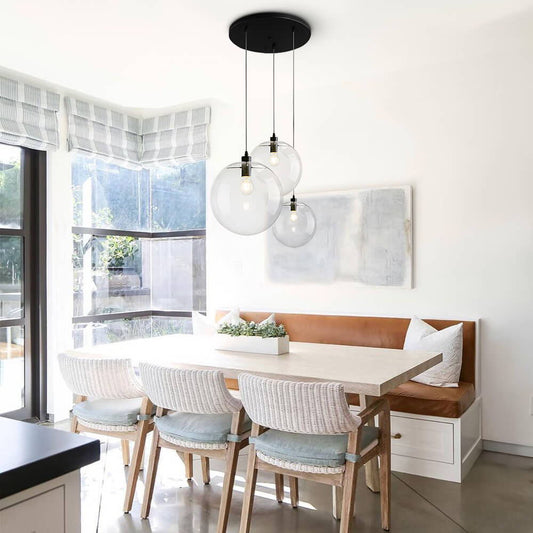 Lustre Cuisine Boule en Verre