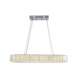 Lustre Salon Ovale en Cristal