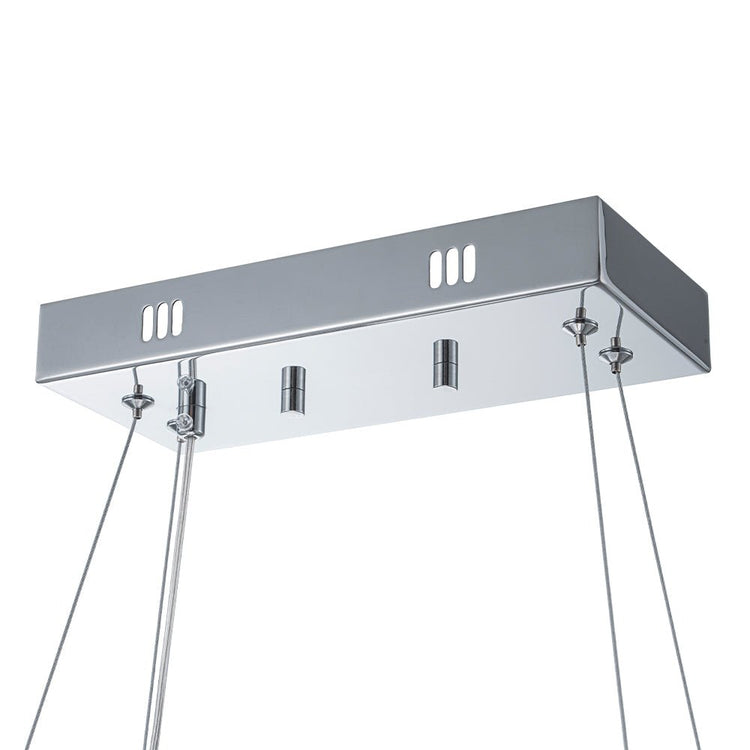 Lustre Salon Ovale en Cristal