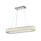 Lustre Salon Ovale en Cristal